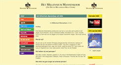 Desktop Screenshot of millenniummannenkoor.nl