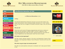 Tablet Screenshot of millenniummannenkoor.nl